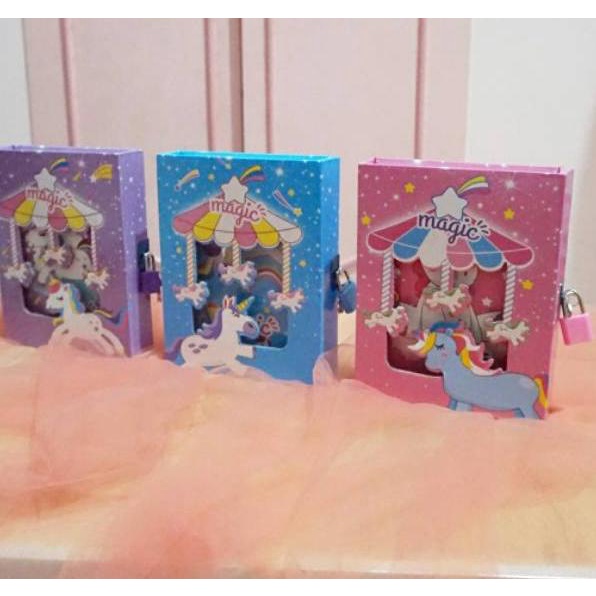 

[I-6-U ✪] DIARY UNICORN ADA GEMBOK NYA BISA DIKUNCI NOTEBOOK UNICORN KUDA PONY MURAH BUKU HARIAN-super keren