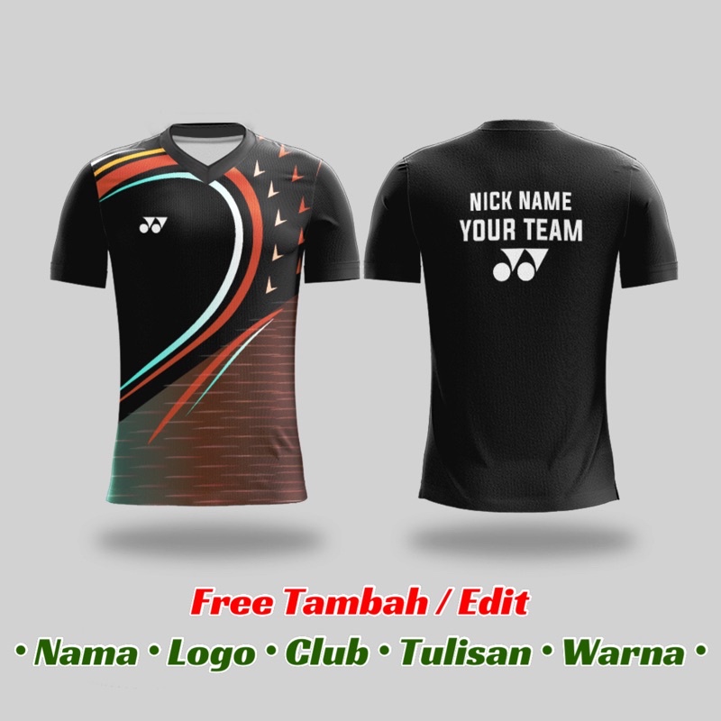 Baju Kaos Jersey Bulutangkis Badminton Dryfit Jumbo Custom | YONEX ETHNIC