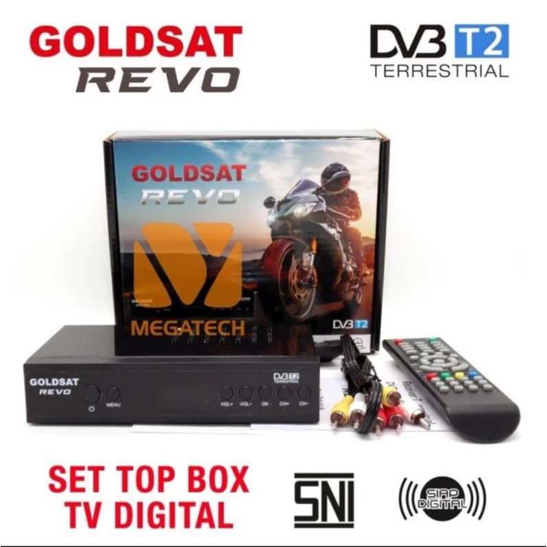 Set Top Box TV Digital GOLDSAT REVO DVB-T2