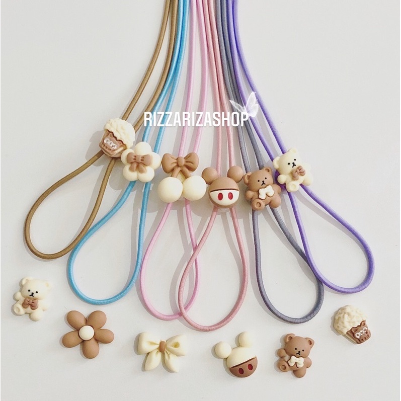 Strap Masker 2in1 - Polos Karakter / Kalung Masker