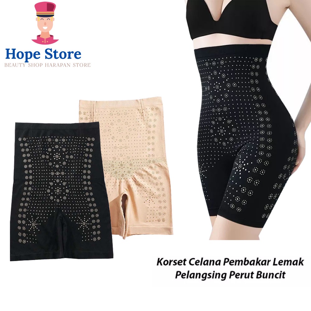 Hope store - Korset Celana Pelangsing Perut &amp; Paha - Pembakar Lemak OlahRaga Wanita