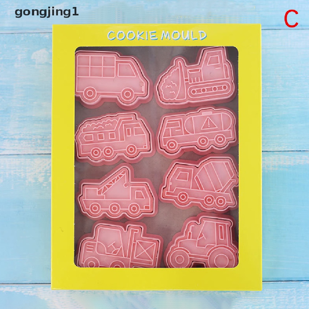 Ggg 8Pcs Cetakan Biskuit Bentuk Truk Fondant Pastry Cutter Alat Baking Cookies Cetakan ID