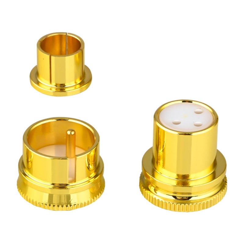 Zzz 3buah/set Lapis Emas/Rhodium Disepuh RCA 3Pin XLR Balanced Plug Cover Pelindung Pelindung Dusproof