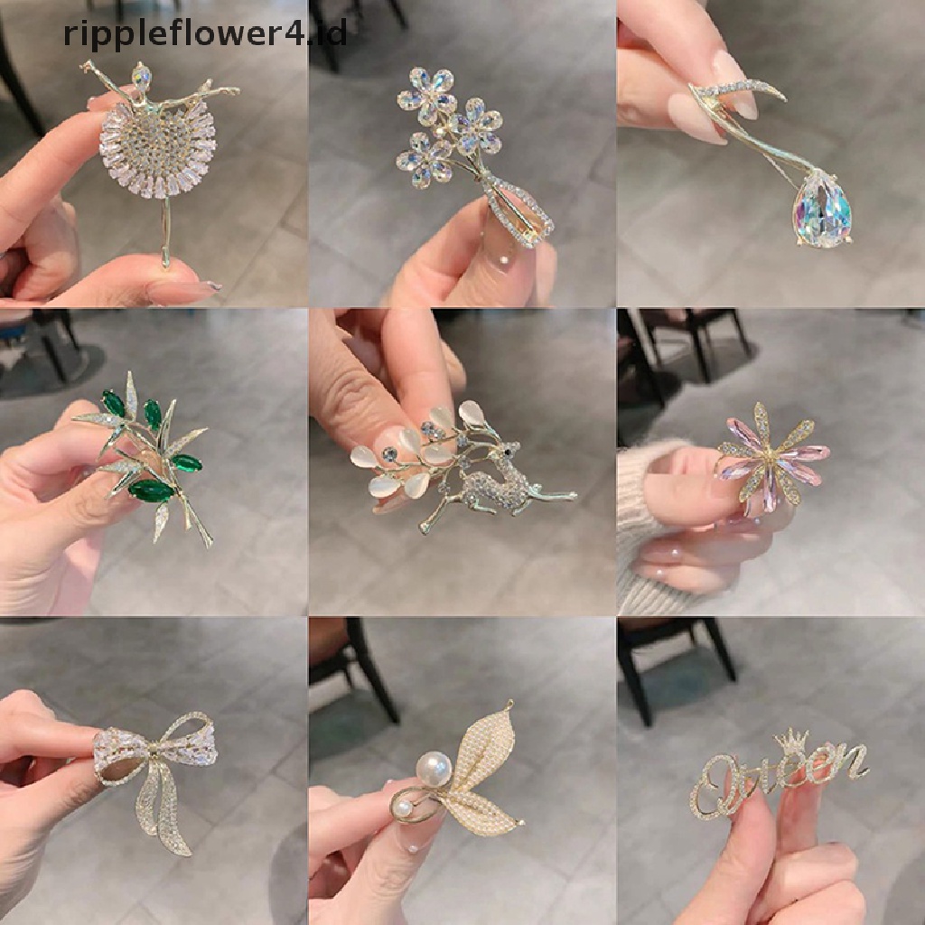 {rippleflower4.id} Bros Fashion Kreatif Korsase Dress Pin Gaun Aksesoris Gaun Simbol Musik Perempuan~