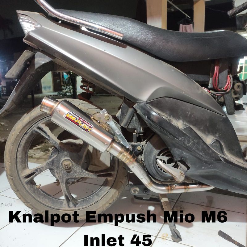 Knalpot Empush Mio M6 Inlet 45 Dan inlet 50 Knalpot Empush M6 Mio