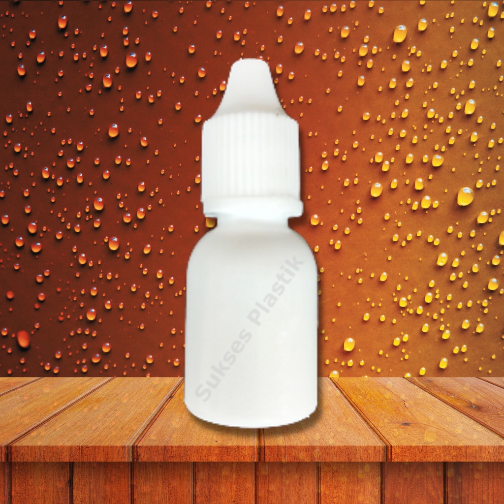 (100 pcs) BOTOL TETES BOTOL PLASTIK BOTOL HDPE BOTOL TETES MATA BOTOL OBAT PUTIH SUSU 10 ml