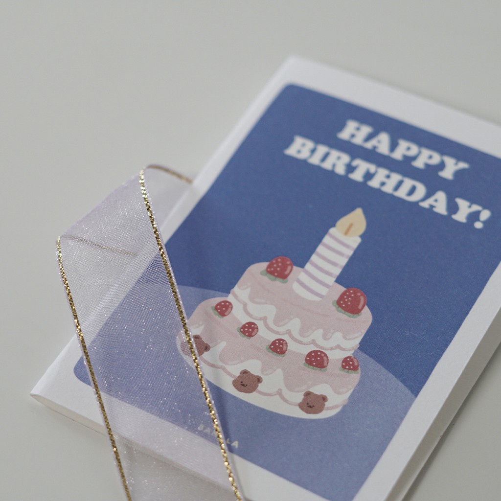 

HBD Cake Kartu Ucapan, Greeting Card kartu birthday Ultah unik by banilla