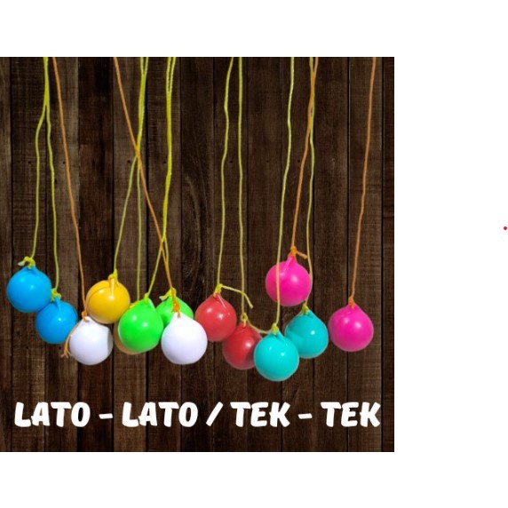 [ OBJ ] Mainan Jadul Latto Latto Katto Katto Tek Tek Anak Mainan Anak Lato Lato