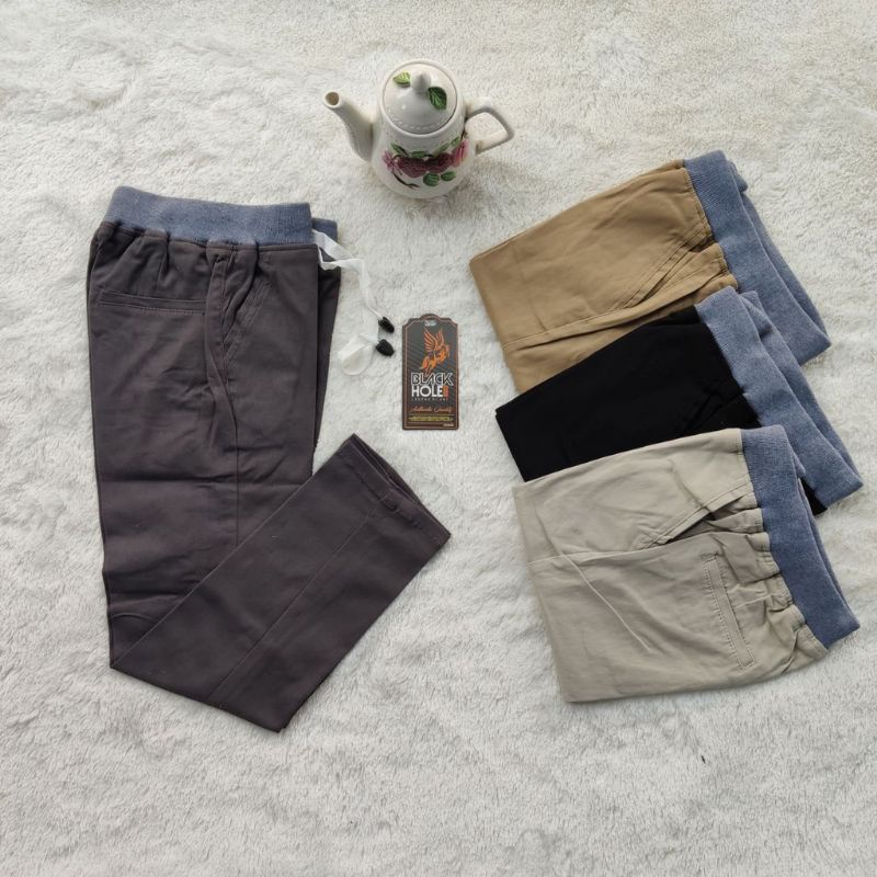 Celana chino anak panjang laki-laki terlaris chinos slim fit