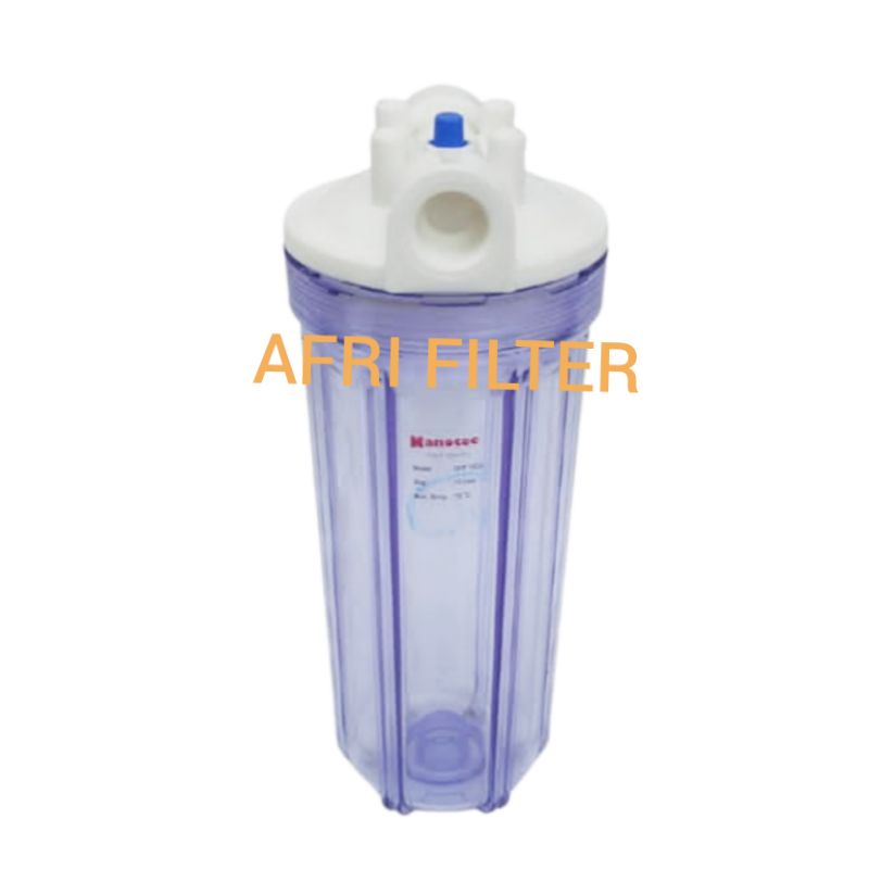 Paket NANO 3 Saringan/ Filter Air Zat Berbesi Siap Pakai (Clear 10&quot; drat 3/4&quot; SPG)