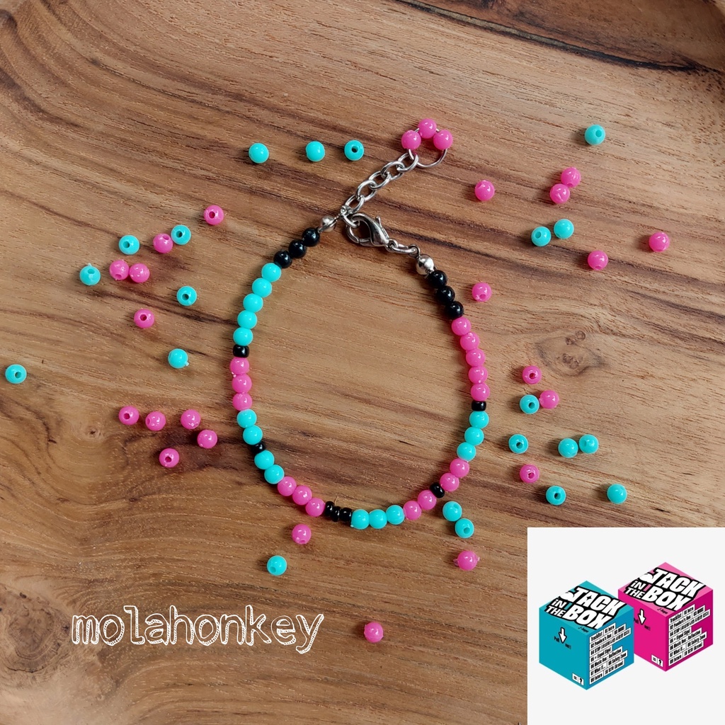 Bead Bracelet Kpop Jhope BTS Jack In The Box / Gelang Manik Korea
