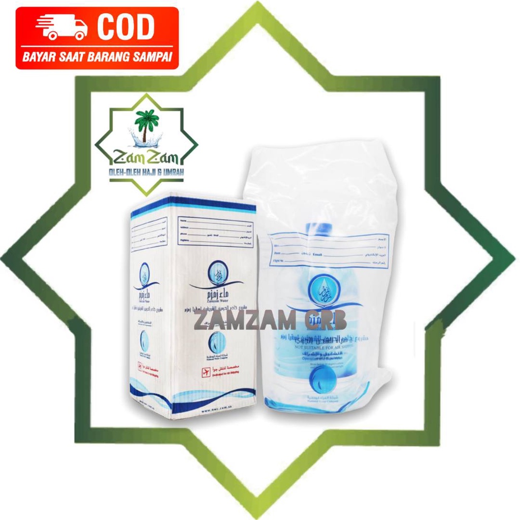 Jual Air Zam Zam 5 L 5 Liter Air Zam Zam Air Zamzam Air Zam Zam Asli Origina Shopee 8826