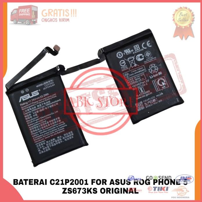 Acc Hp Baterai Asus Rog Phone 5 Zs673Ks C21P2001 Original