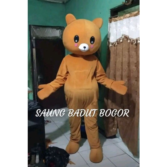 kostum badut panda LINE