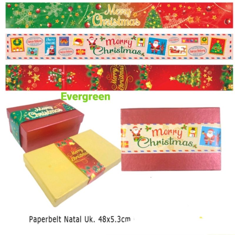 

Pita Toples Natal Paper Belt Natal Sabuk Toples Natal Pita Parcel Natal aksesoris parcel natal