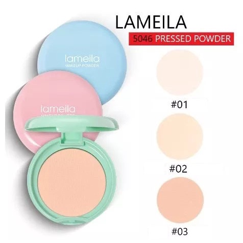 LAMEILA Naked Make Up Powder / Lameila Macaron Bedak Padat Pressed Powder / TS-3