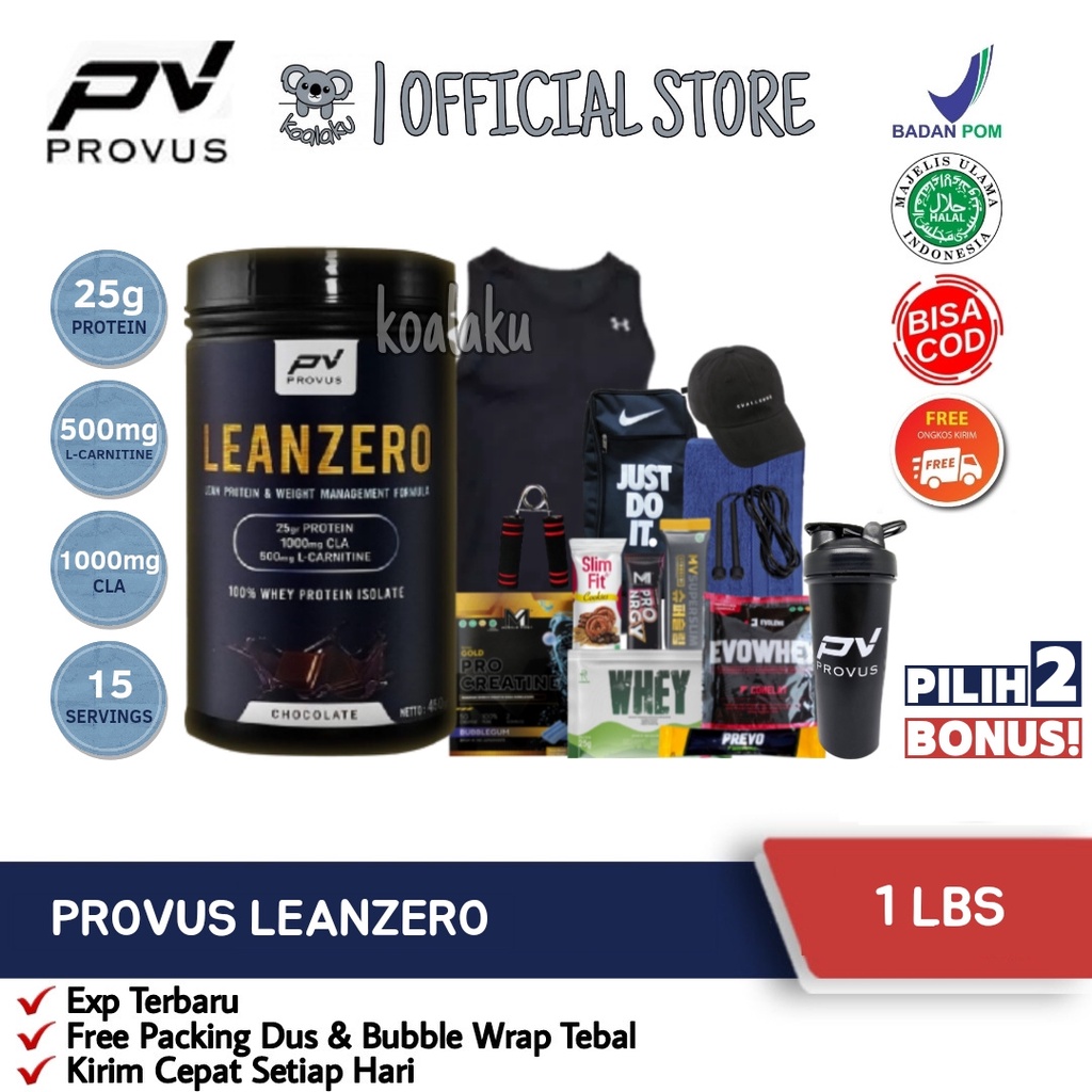 Provus Lean Zero Leanzero 1lb 1 lb 450 gr Susu Whey Protein Isolate Plus Fat Burner Fatburner Fitness Diet