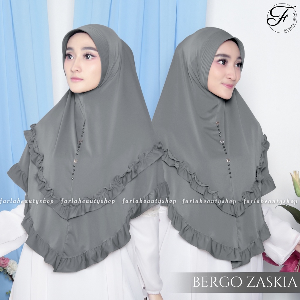 JILBAB BERGO ZASKIA REMPEL / JILBAB JERSEY / JILBAB MURAH / JILBAB ISNTAN /BERGO RUMAHAN / Bergo Zas