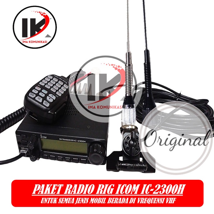 Jual Paket Radio Rig Icom Ic H Original Komplit Antena Breket Di Mobil Shopee Indonesia