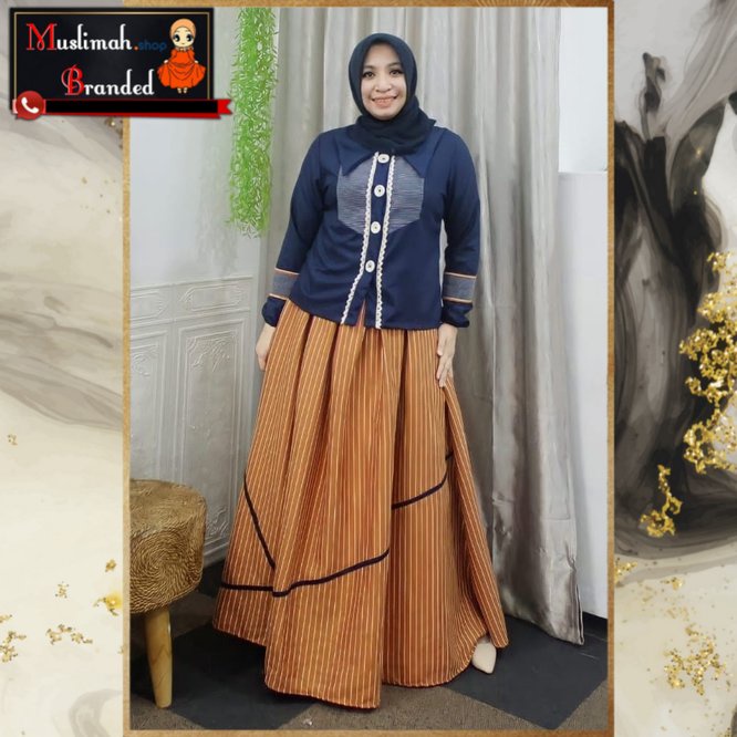 BAJU BRANDED Setelan Wanita Deura D285 / Setelan Rok Remaja / Setelan Rok Casual / Setelan Wanita Or