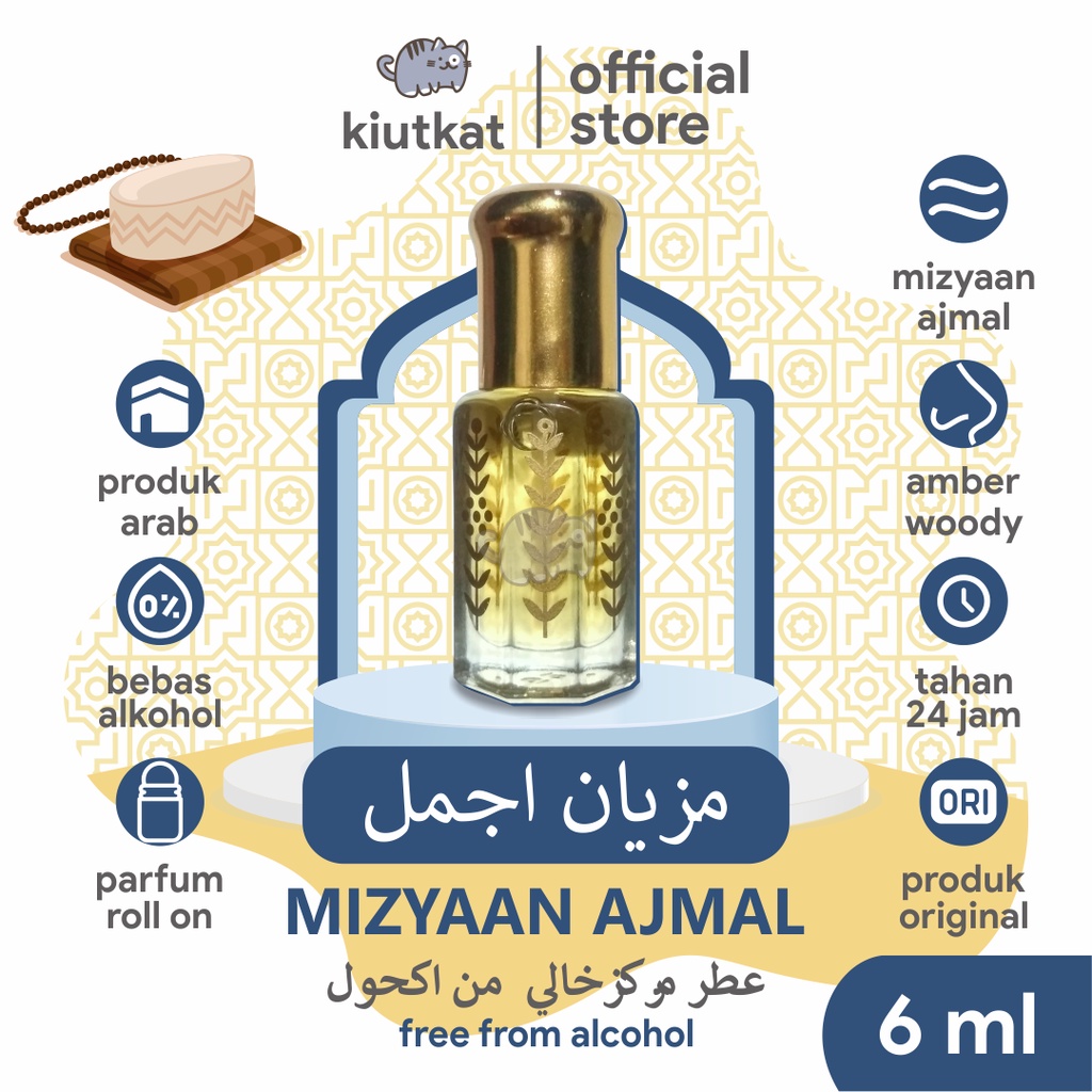 MIZYAN / MIZYAAN AJMAL Original - Roll On 6ml NON ALCOHOL