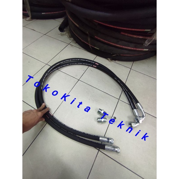 Jual Selang Hydraulic / Hose Hydraulic 1/2 Inch R2 Panjang 4 Meter ...