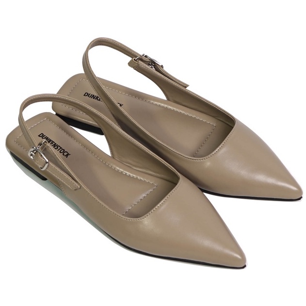 SARASARA YUK - Dunkenstock MIKHA Sepatu Sandal Wanita Flatshoes 1cm Size 36 - 40 Tidak Licin Flat Shoes untuk Kerja Kantoran Kuliah Casual Belleza 37 38 39 Warna Smoke Tan Cokelat Sara Sara Kekinian Premium Terbaru Shoes Ori Original Mall Official Store