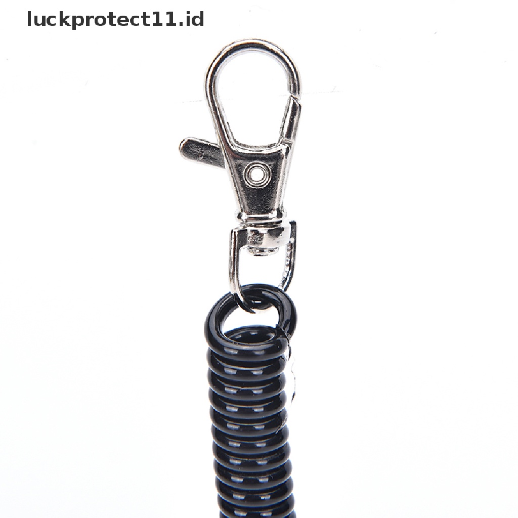 /Fashion Hot//// 2taktical Retractable Plastic Spring Tali Elastis Securit Gear Alat Hiking Camping Gantungan Kunci.