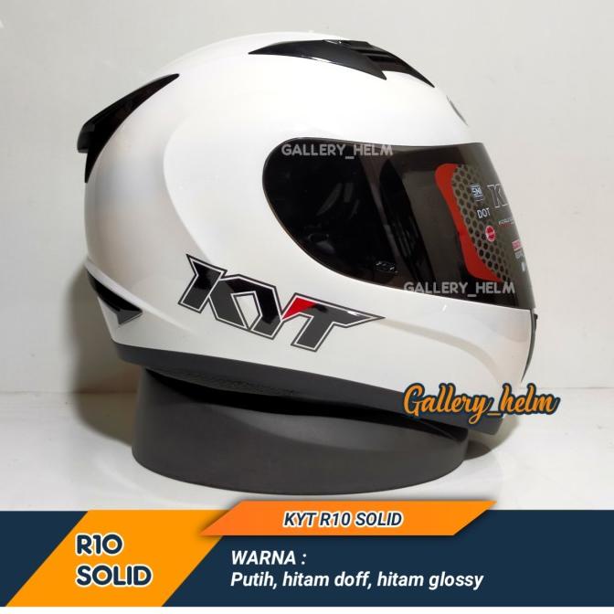 Sale Helm Kyt R10 Putih Solid | Helm Kyt Full Face Termurah