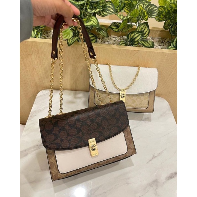 Coach Shoulder Bag Sling Bag Tas Bahu Tas Selempang Tas Import Tas Premium Tas Wanita Tas Cewek Tas 