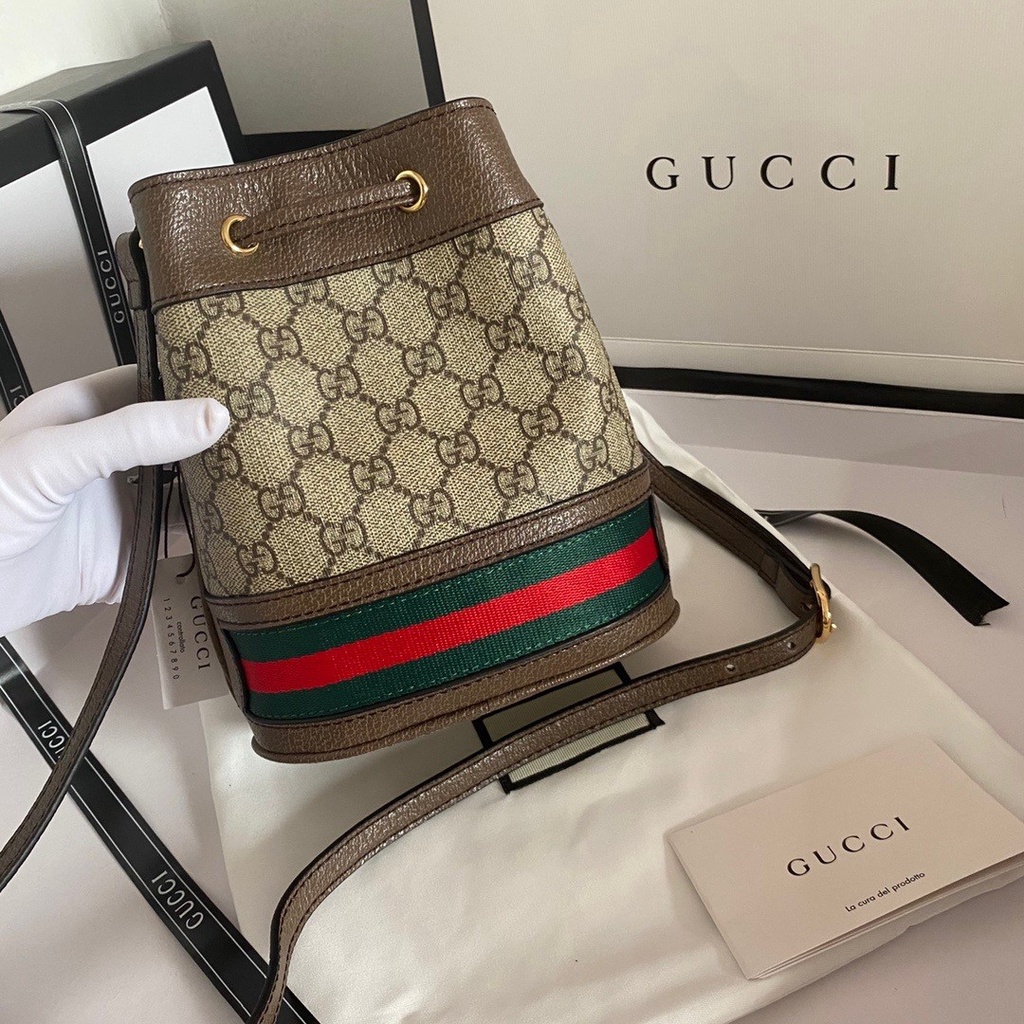 GUCCI Ophidia Series GG Bucket Bag