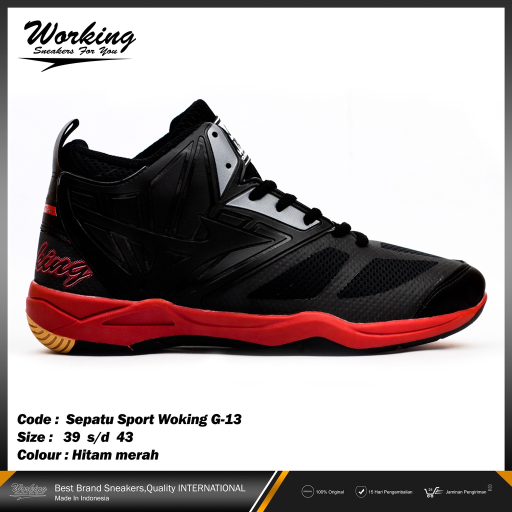 Sepatu Basket Pria Terbaru Working G-13 Size 38-43