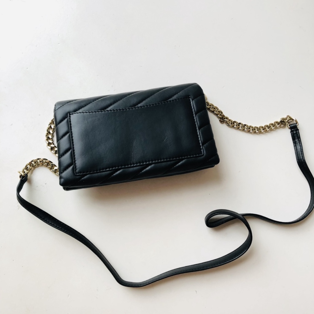 [Instant/Same Day]TB Original 318093 Kira Chevron Chain Bag Sheepskin Crossbody Bag Shoulder Bag