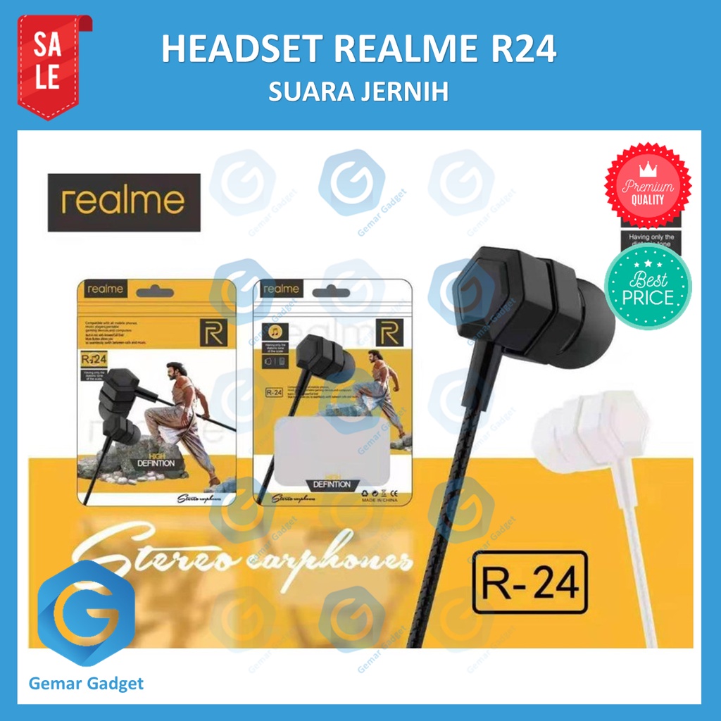 Headset Earphone Realme R24 Super Bass