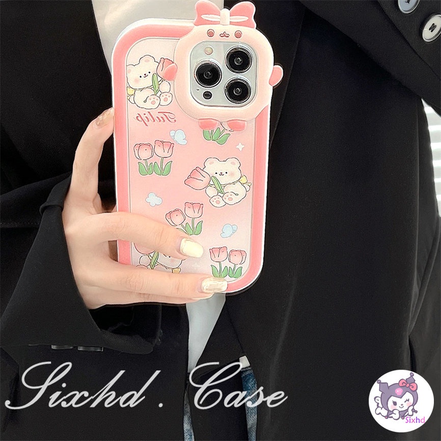 OPPO A78 A17 A17K A57 A77s A76 A96 A16 A16K A15 A74 A54 A53 A33 A32 A31 A5 A9 A5s A3s Reno 8Z 7Z 6 5 A95 A94 A93 A92 A77 A52 A16e A12e F11 3D Small Monster Phone Casing Cute Pink Rabbit Phone Soft Cover