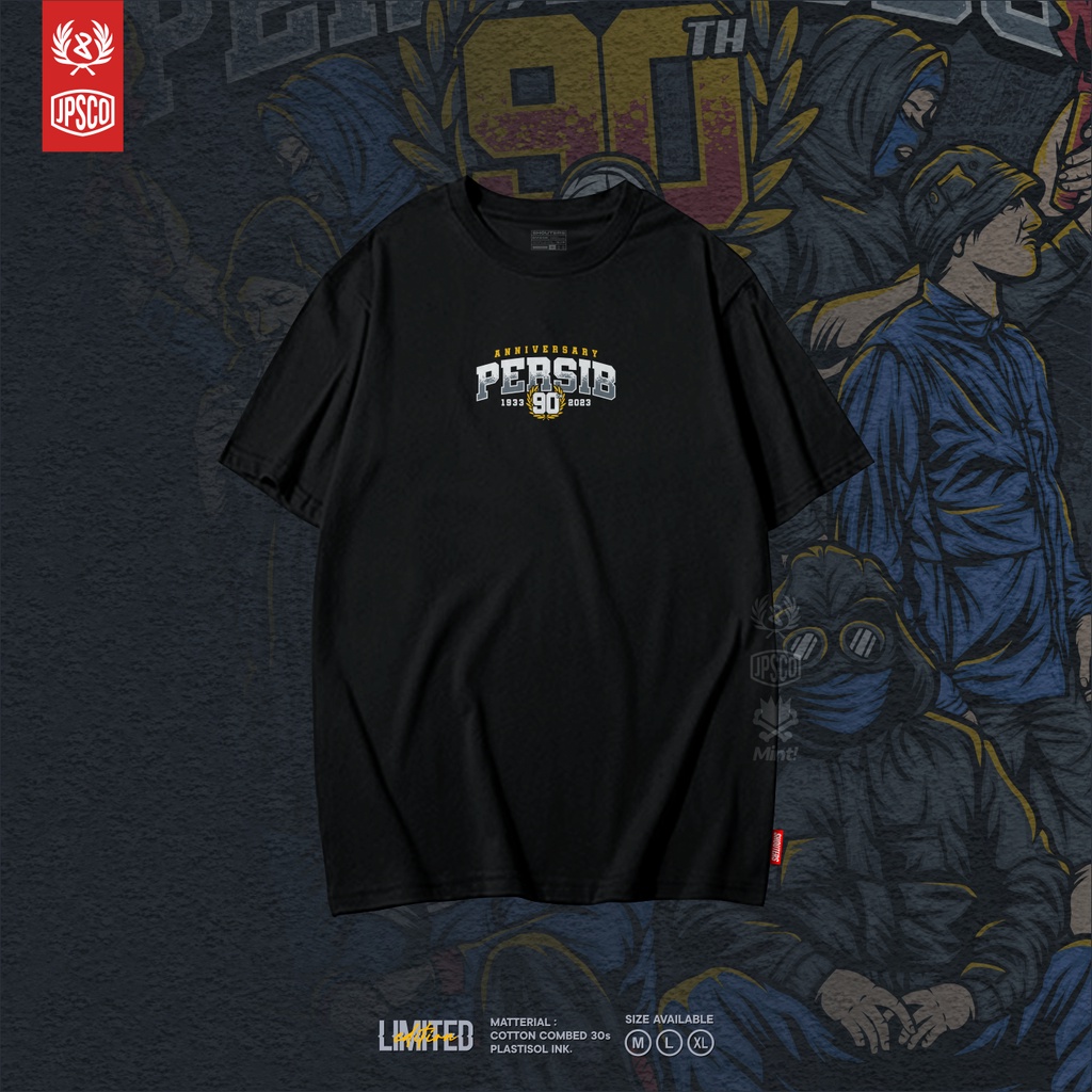 KAOS PERSIB ANNIVERSARY KE 90 TAHUN TERBARU BAJU DISTRO KAOS PAKIAN PRIA