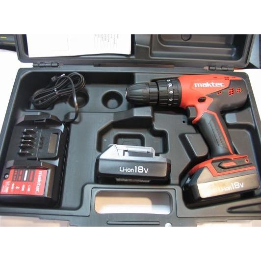 Paket Bor Baterai Maktec MT 071/MT071 18v Hammer Drill (Multifungsi) ricky87 dijamin