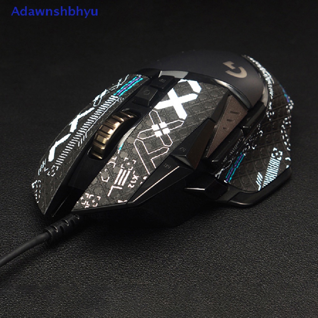 Adhyu Mouse Grip Tape Skate Handmade Stiker Non Slip Kulit Cicak Hisap Keringat Untuk Logitech G502 Hero PC Gamer DIY Tanpa Mouse ID