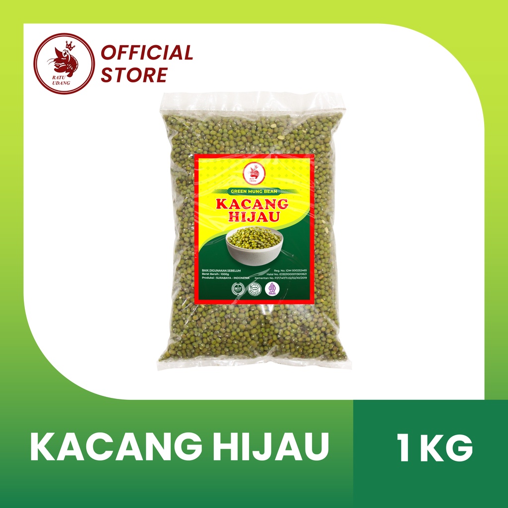 

Kacang Hijau kemasan 1kg Cap Ratu Udang