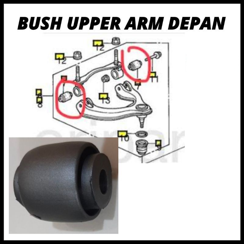 bushing upper arm genio grand civic RBI 51455-SR3-004