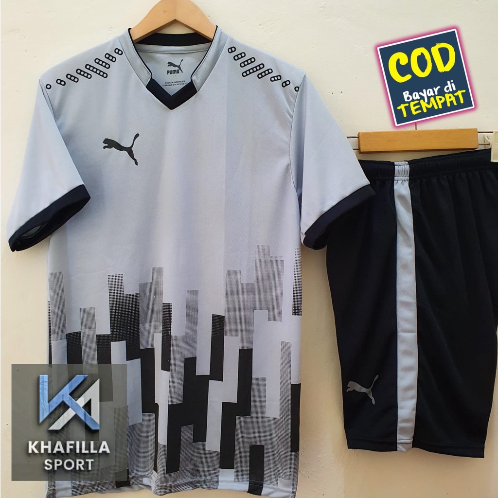 SETELAN BAJU JERSEY FUTSAL KAOS SEPAK BOLA DEWASA BADMINTON