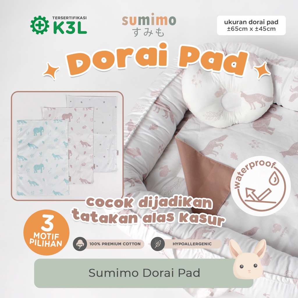 Sumimo Dorai Pad - Perlak Bayi Waterproof