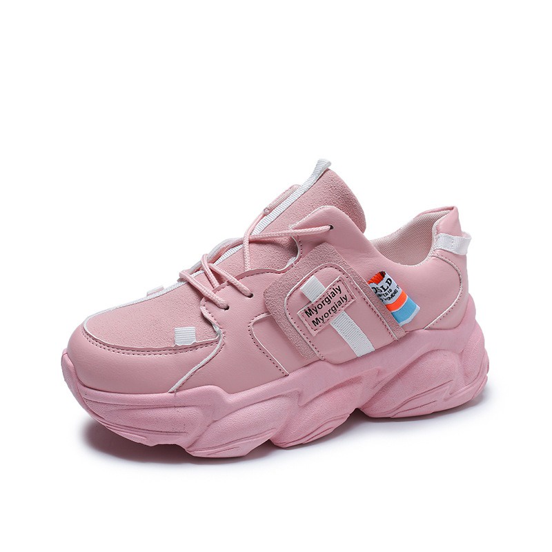 Sepatu Putih Wanita Unik Terbaru Sepatu Sneaker Perempuan Pink Import Sneakers Shoes Cewek Trendy SP-222