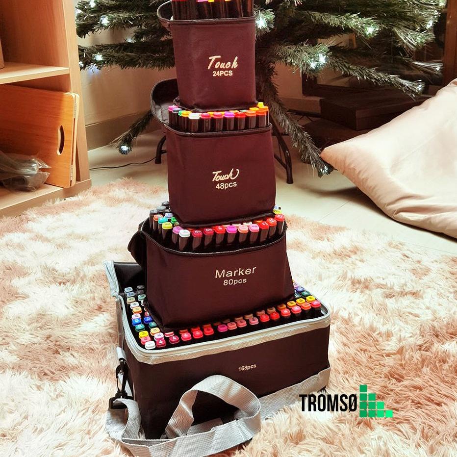 

[I[47 ➸] Tromso Art Sketch Marker / Spidol Gambar Dua Sisi 24, 48, 80, 168 pcs-super keren