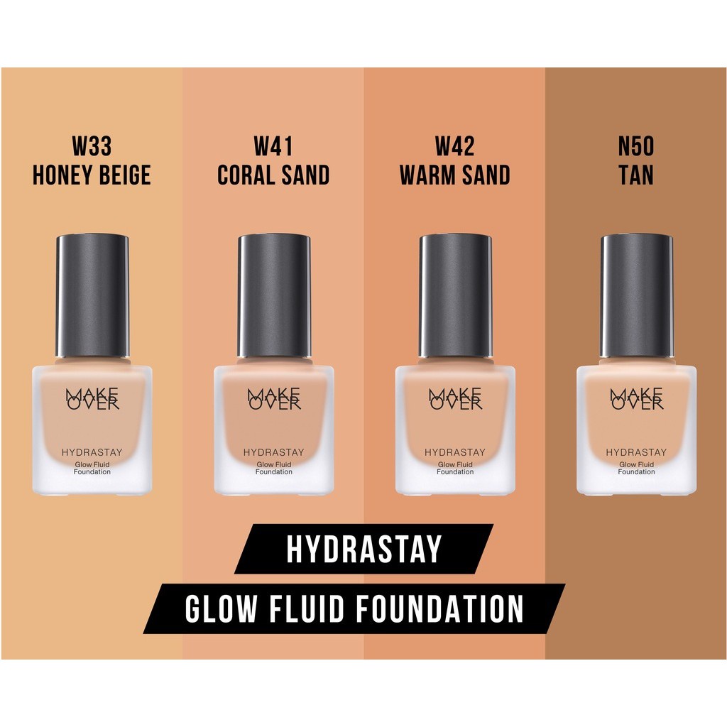 MAKE OVER Hydrastay Glow Fluid Foundation