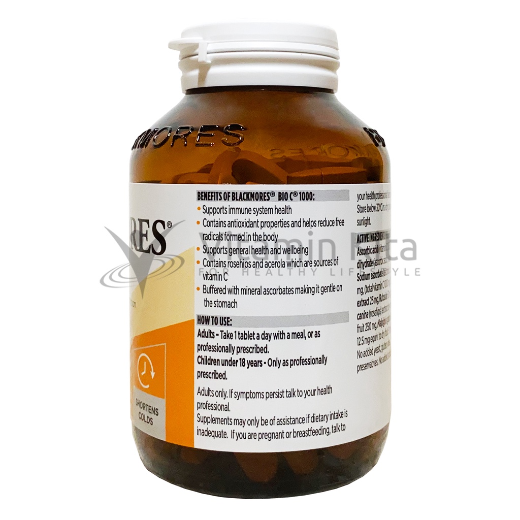 Blackmores Bio C 1000mg 150Tab | antiokxidan, menjaga daya tahan tubuh, ori from aussie