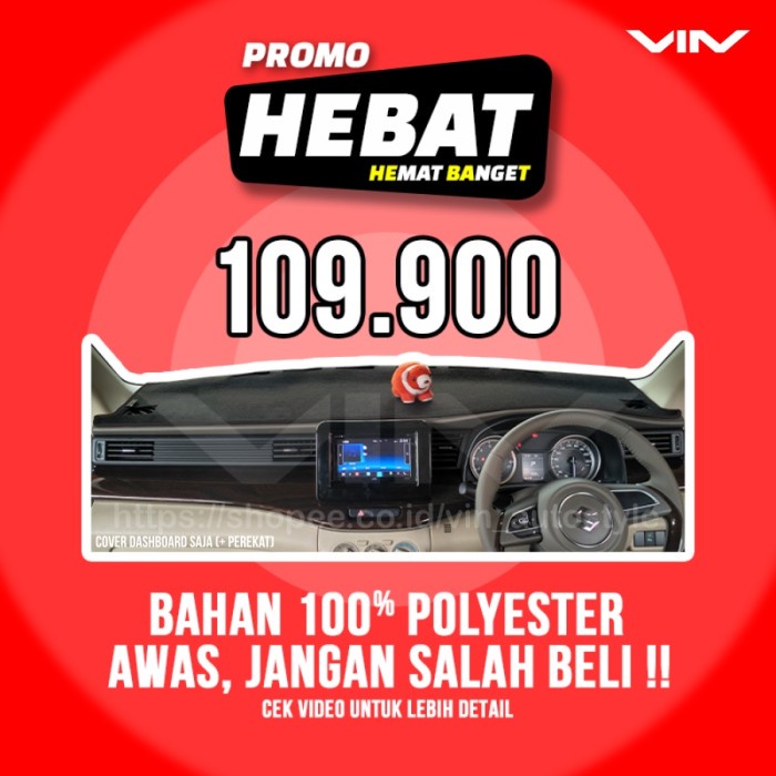 Alas Dashboard New Ertiga XL7 2018 - 2022 Cover Dasbor Karpet Mobil
