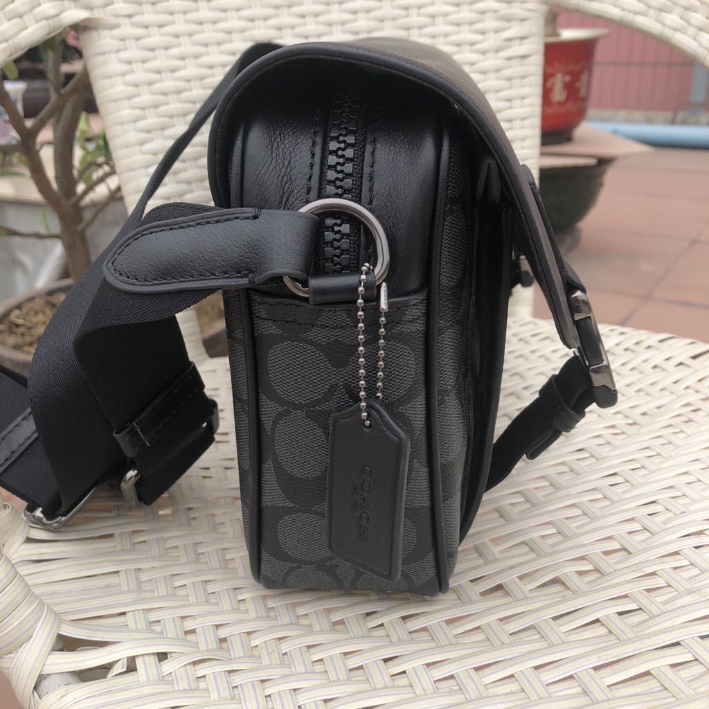 C0ach Track Crossbody In Colorblock Signature Canvas