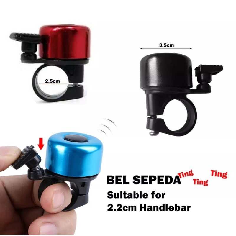 Bel Sepeda Ting Ting Ting Stainless Steel Safety Cycling - Klakson Sepeda Suara Lonceng Nyaring