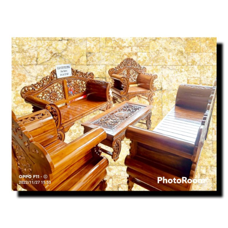 KURSI TAMU KURSI MADURA KURSI TAMU KAYU JATI KURSI TAMU UKIRAN ASLI JEPARA SET KURSI MADURA BEST SEL